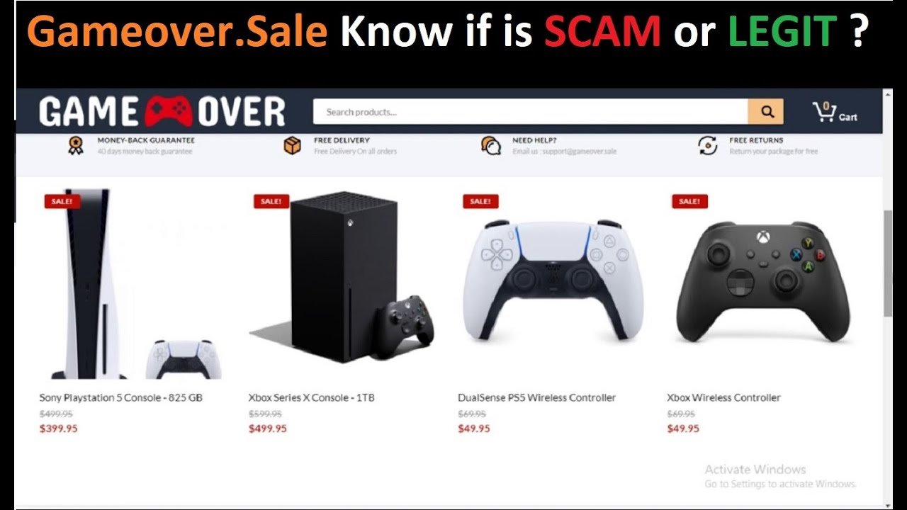 Is Gameover.sale a Scam