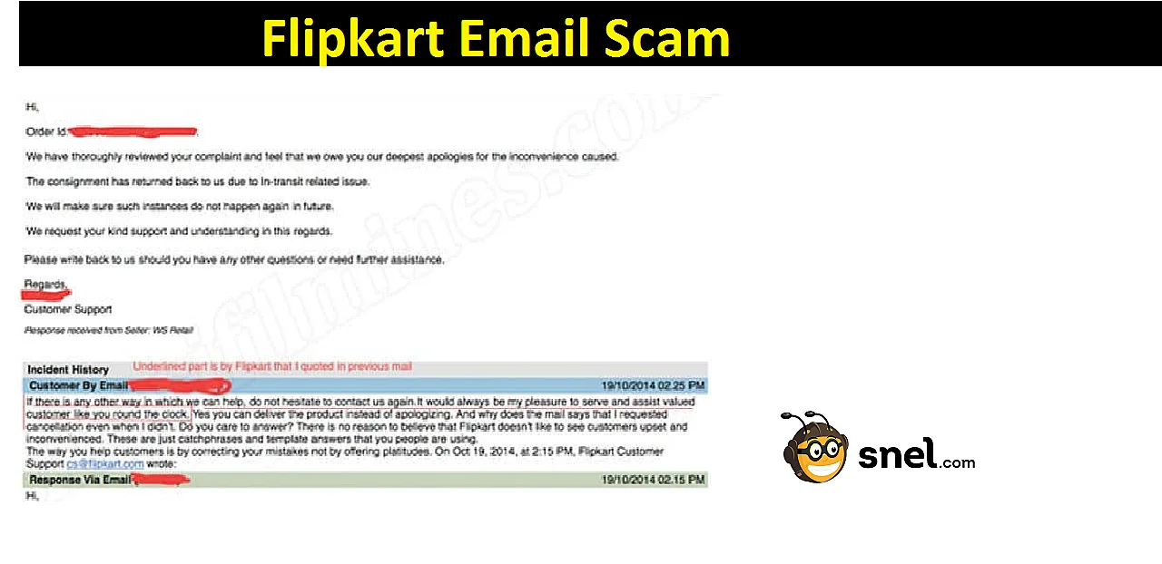 Flipkart Email Scam